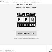 Prime Pagine Quotidiani