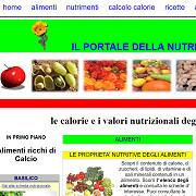 Calorie e nutrienti degli alimenti