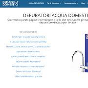 Depuratori acqua domestici